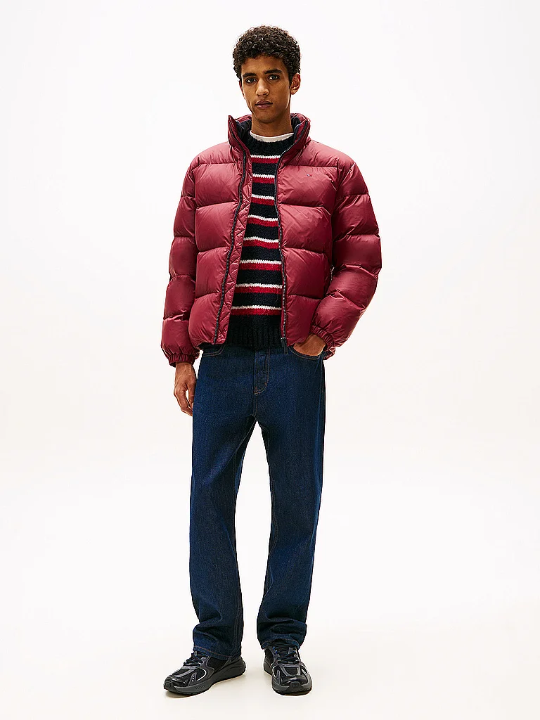Tommy Jeans Essential Doudoune Rouge Foncé Taille S 2